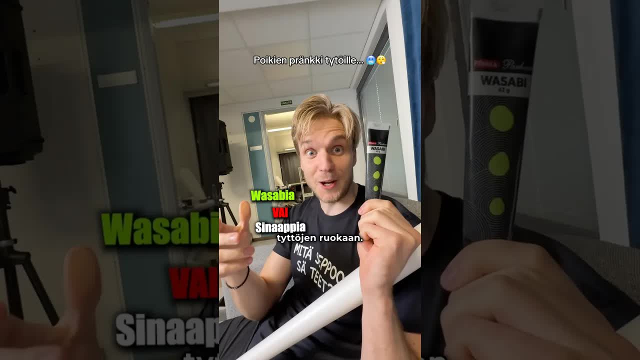 Poikien yllätys välipala tytöille