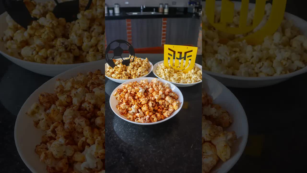 Tres recetas de palomitas para el mundial