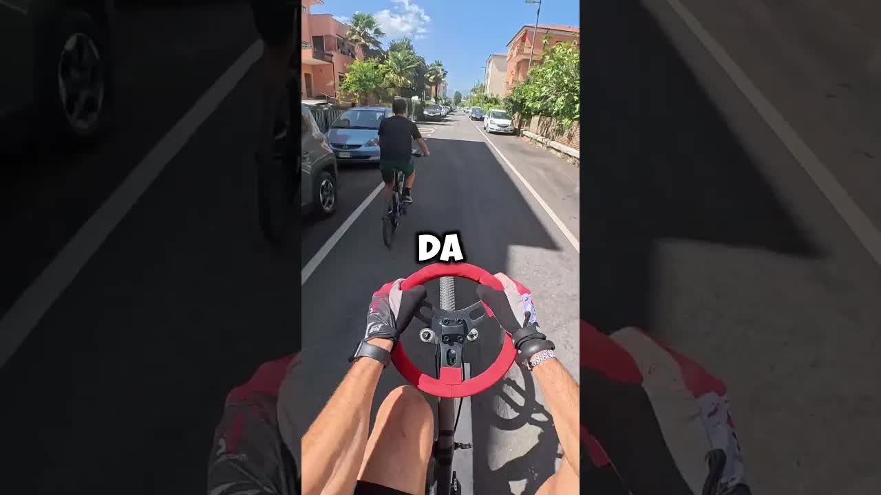 Test Estremo: Bici con Volante da Auto