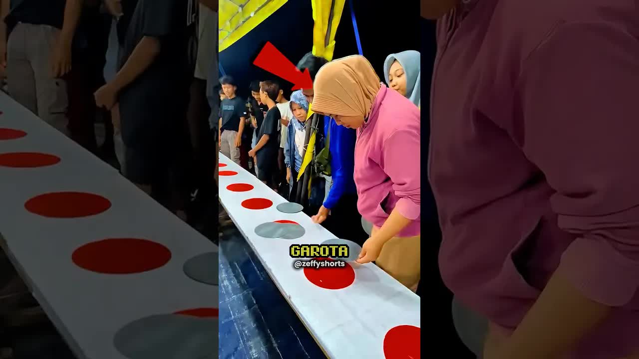 Ela venceu o jogo de parque com um truque de sombra