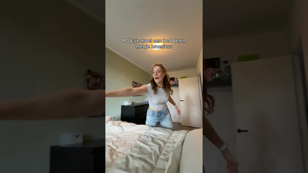 Een bed delen met je broer of zus