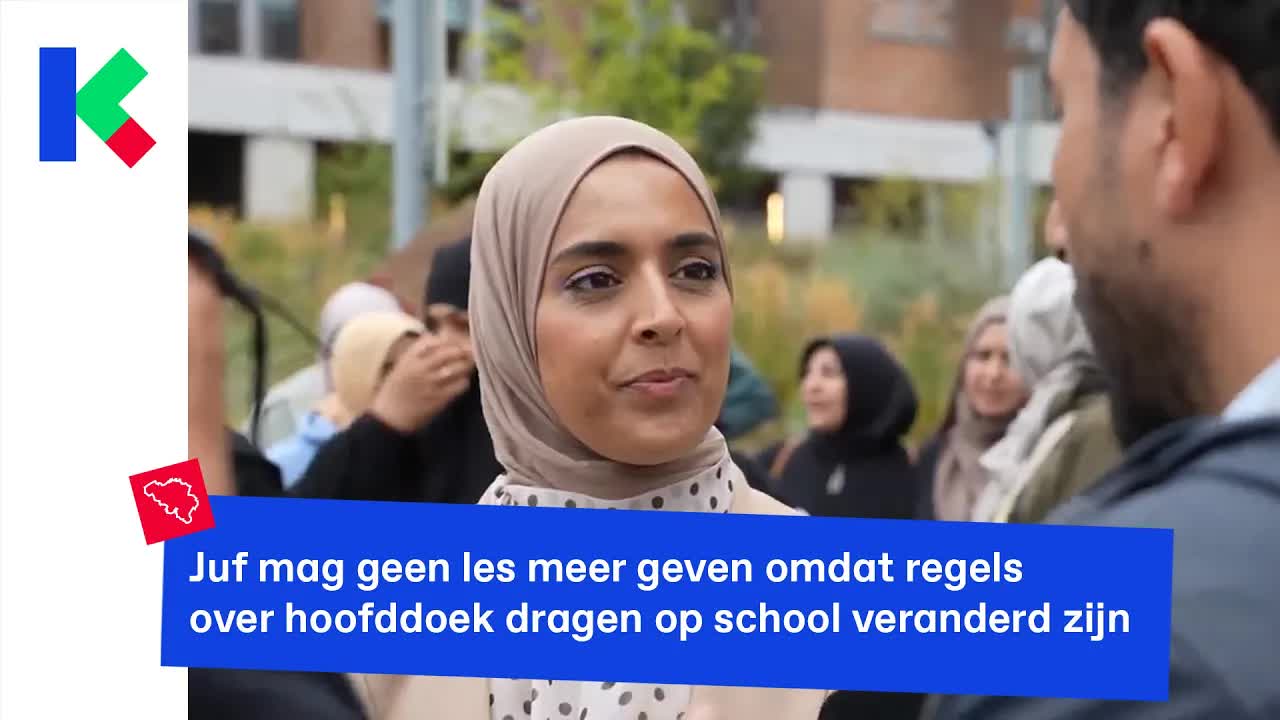 Juf mag geen les meer geven door hoofddoekverbod
