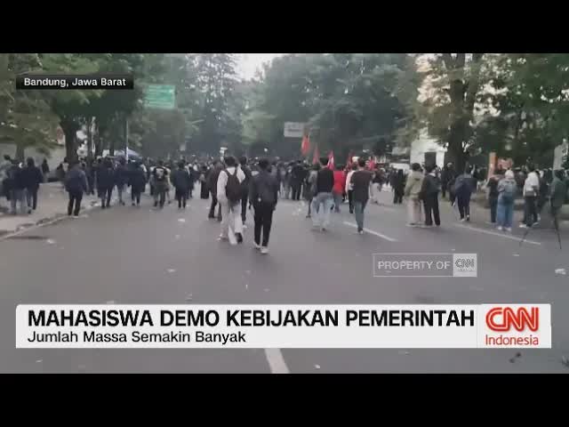 Laporan langsung demo mahasiswa soal kebijakan pemerintah Bandung
