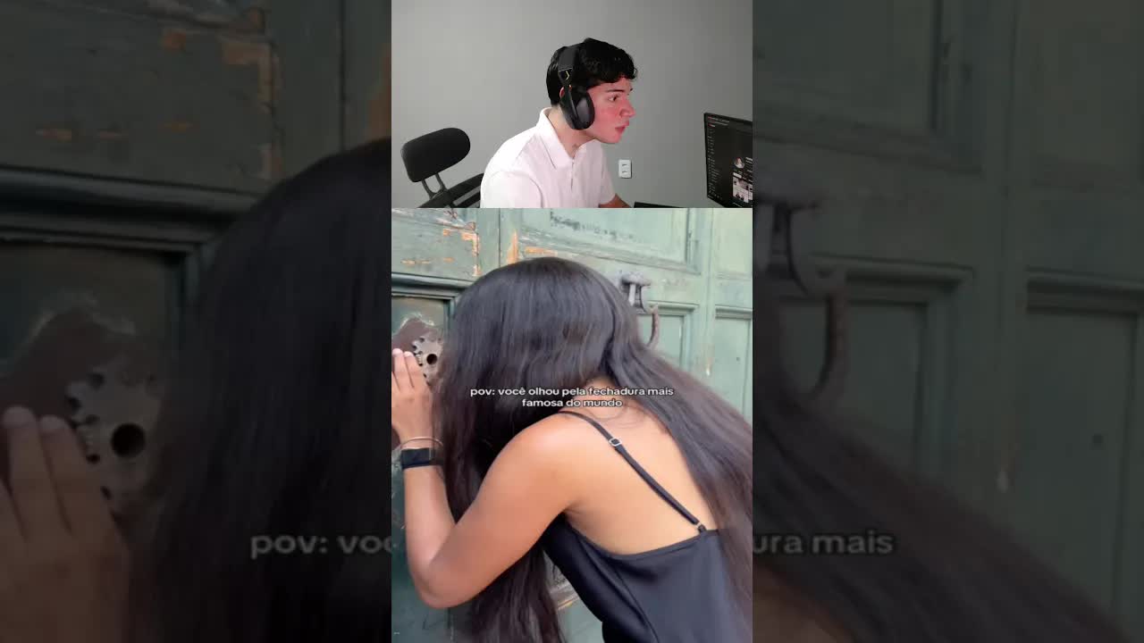 Ela olhou pela fechadura mais famosa do mundo