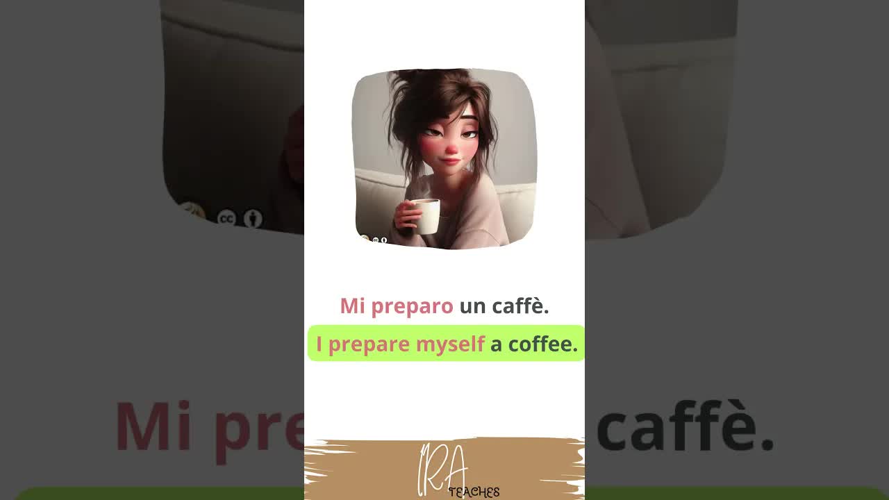 La mia routine mattutina in italiano