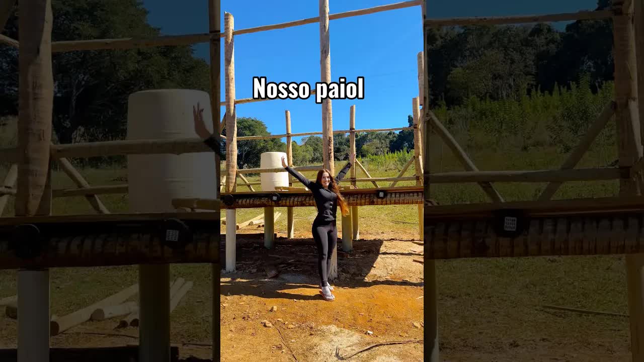 Nosso paiol de milho ficou pronto no sítio