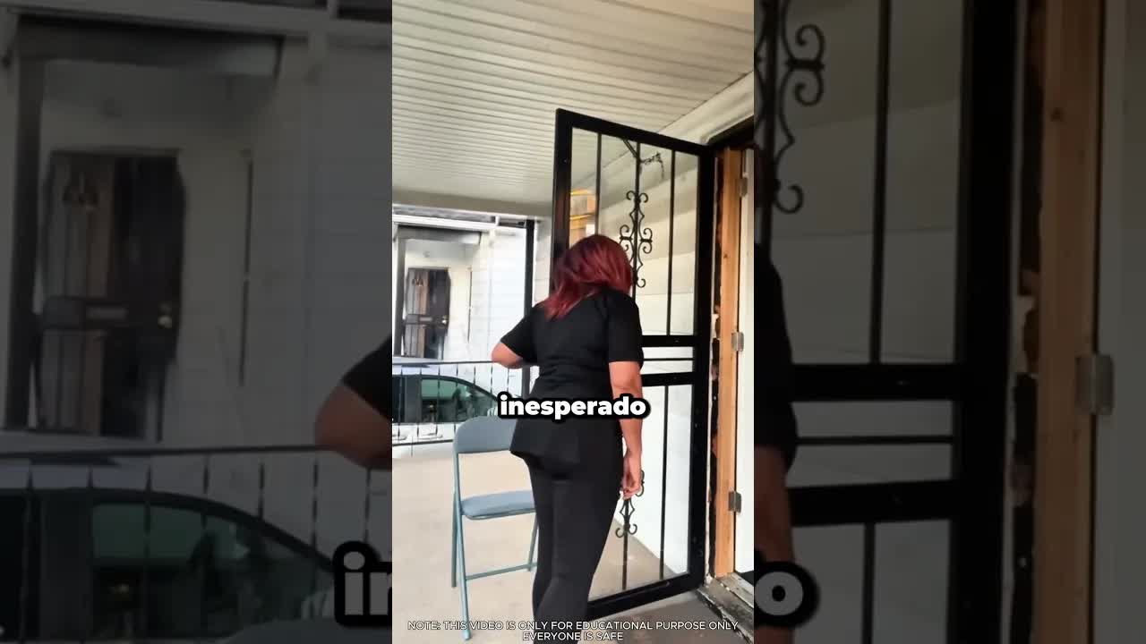 La abuela responde tras romper la ventana