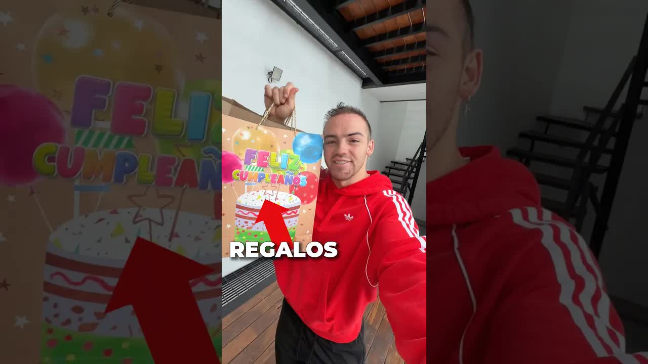 Sorpresa de cumpleaños con regalos divertidos