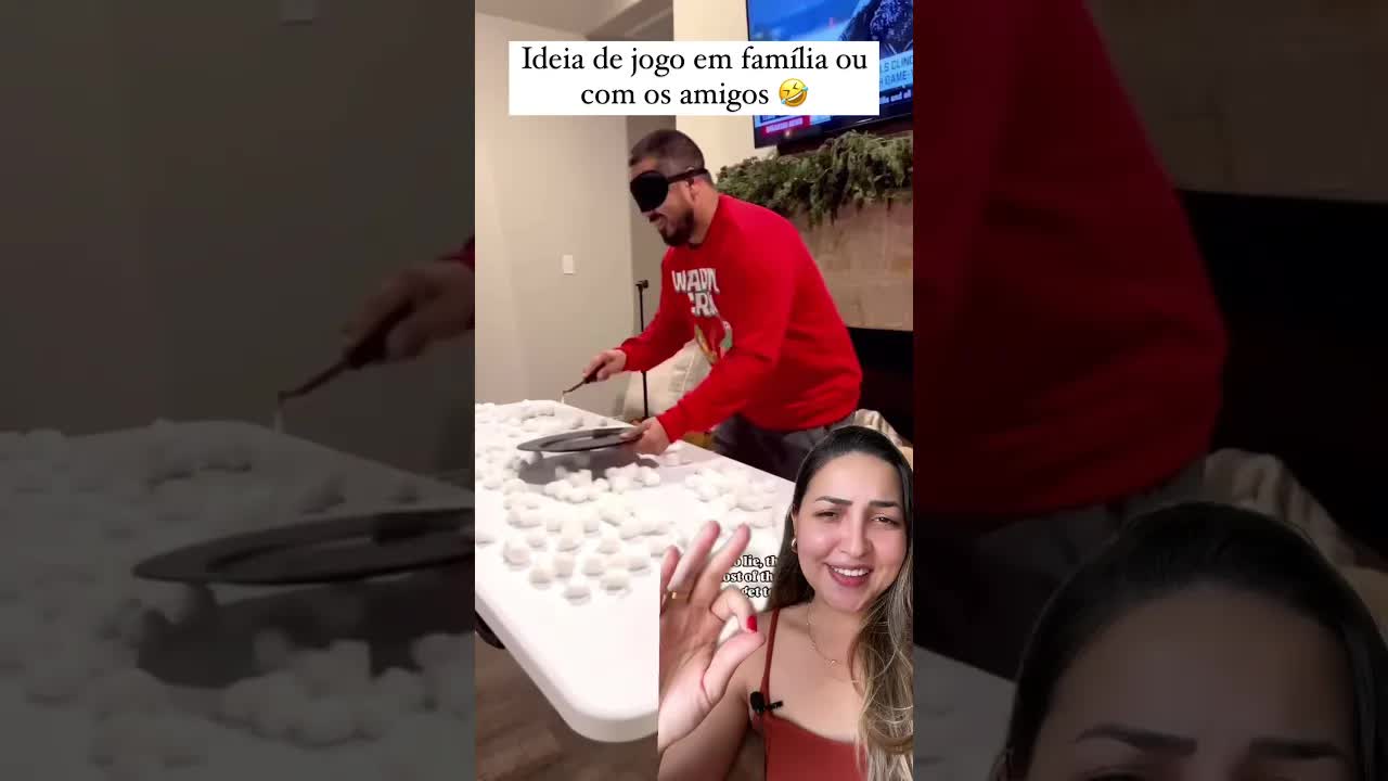 Brincadeira divertida para fazer em família com algodão