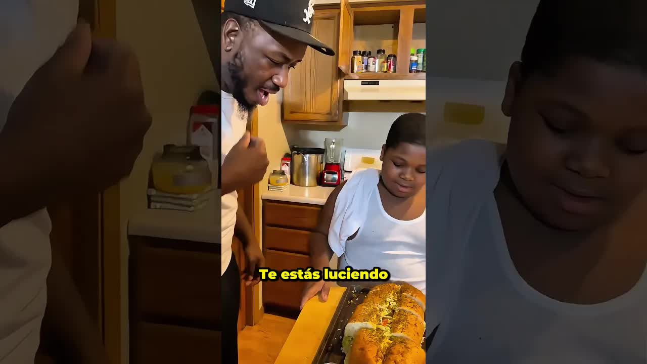 La reacción de un padre a la comida saludable