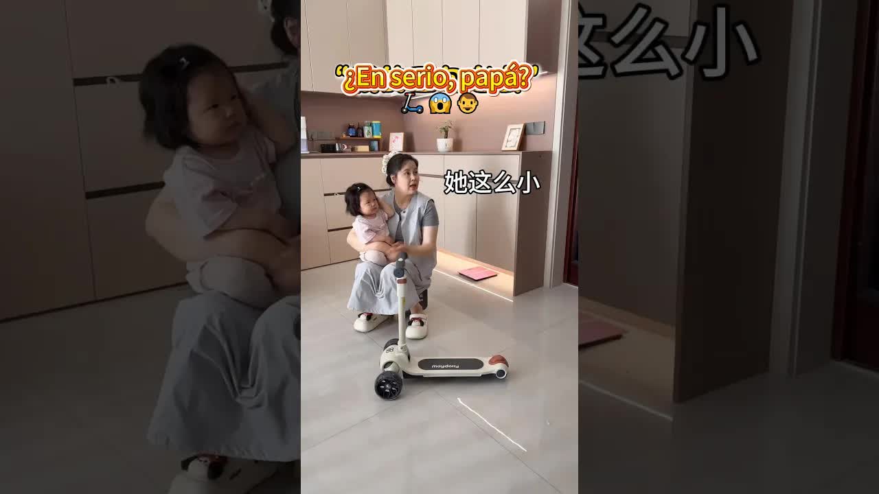 Transformación de un carro para bebé con patineta
