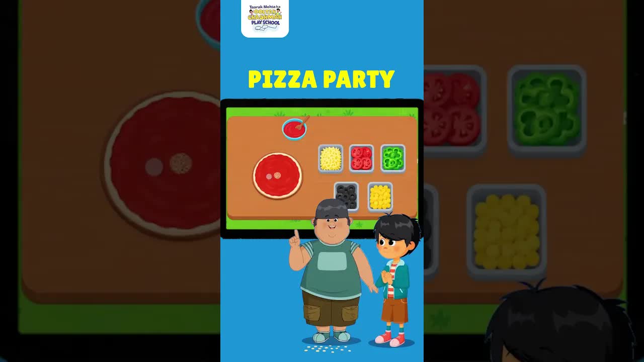 Goli aur Tappu ke saath Pizza banana seekhein