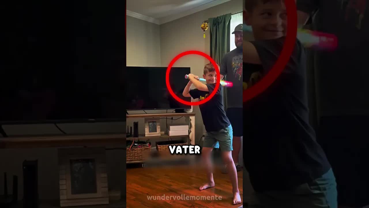 Als der Junge seinen Traumschläger bekam