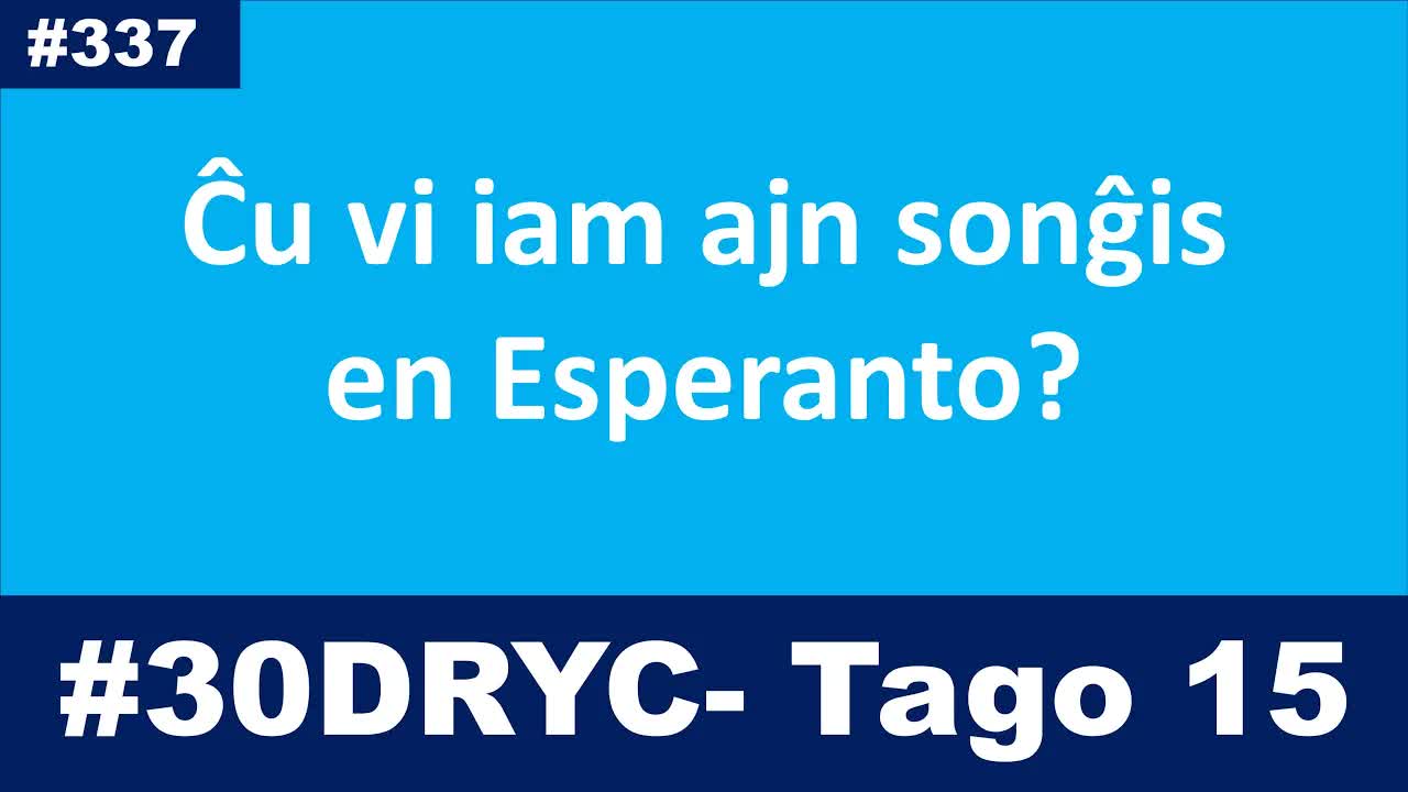 Ĉu vi iam ajn sonĝis en Esperanto?