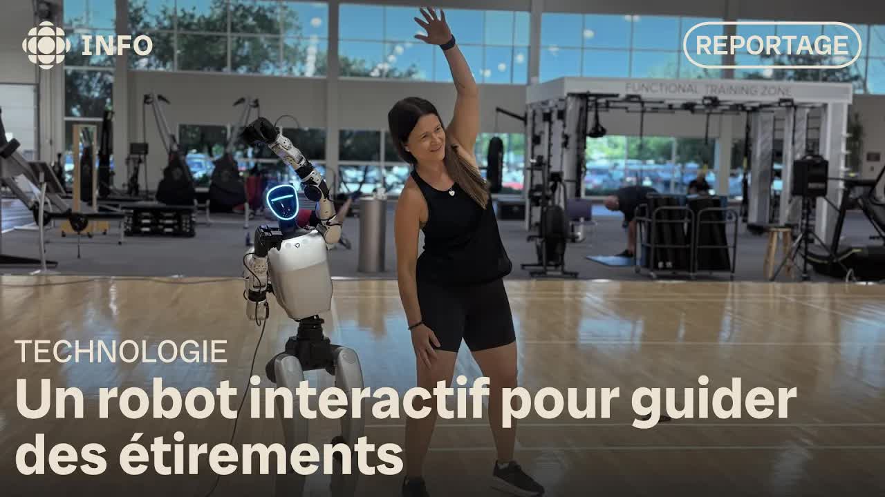 Un robot guide des étirements à Winnipeg