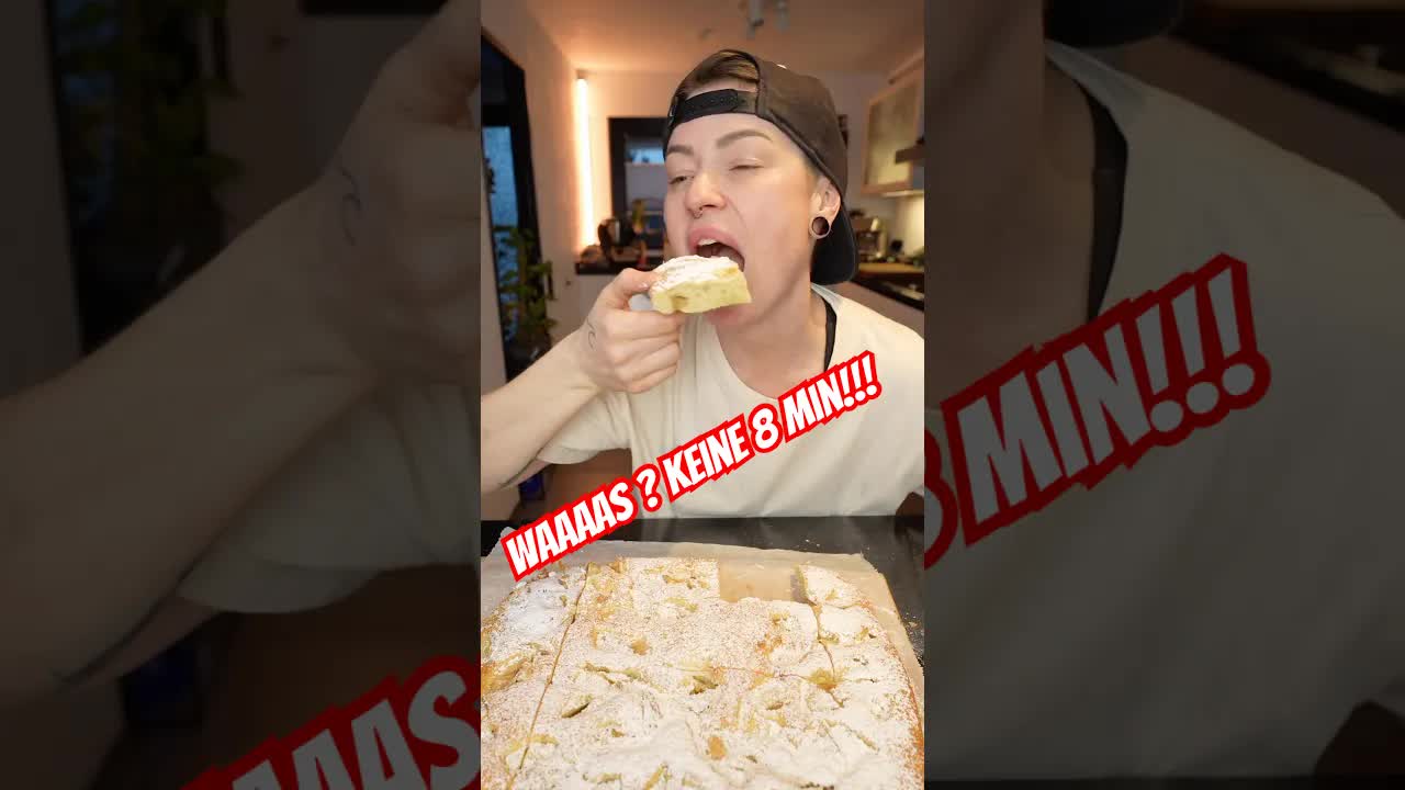 Der schnellste Apfelkuchen der Welt in 7 Minuten