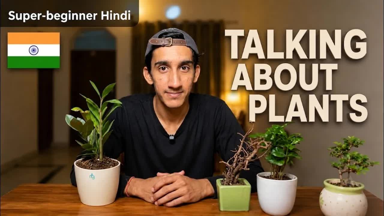 दो पौधों की तुलना: ज़िंदा और सूखा