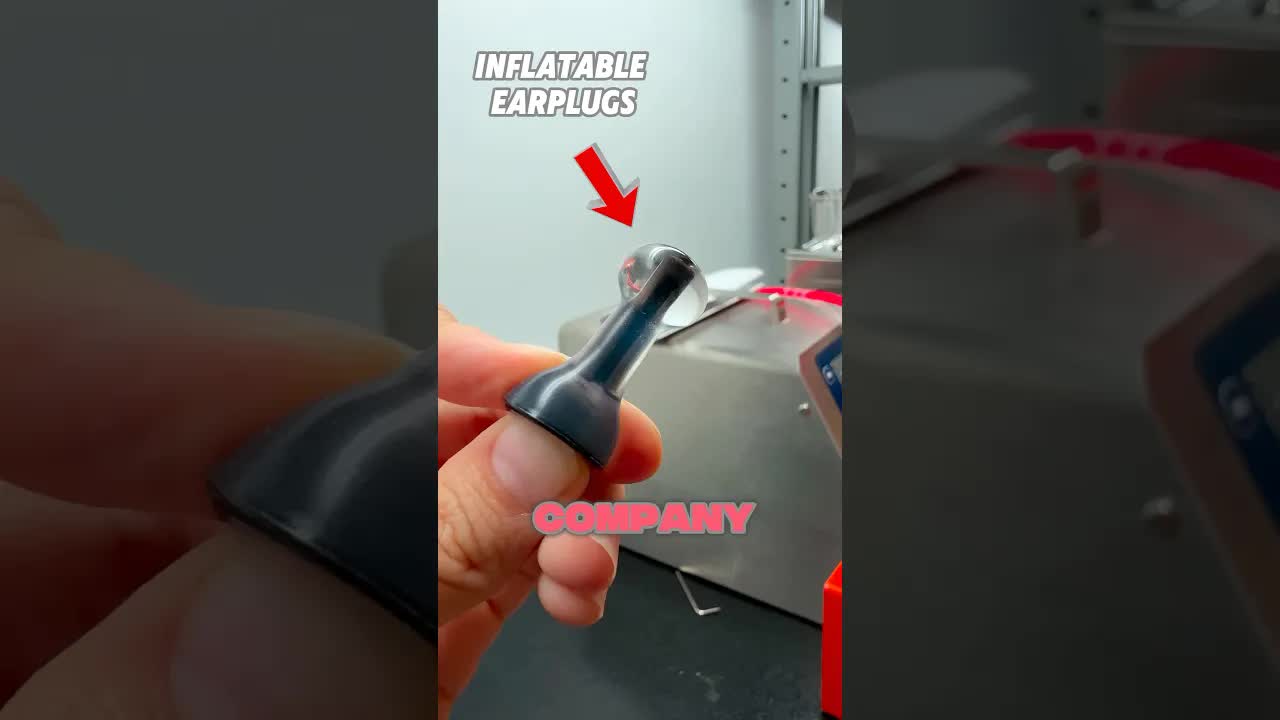 Inflatable Silicone Ear Plugs That Block Noise