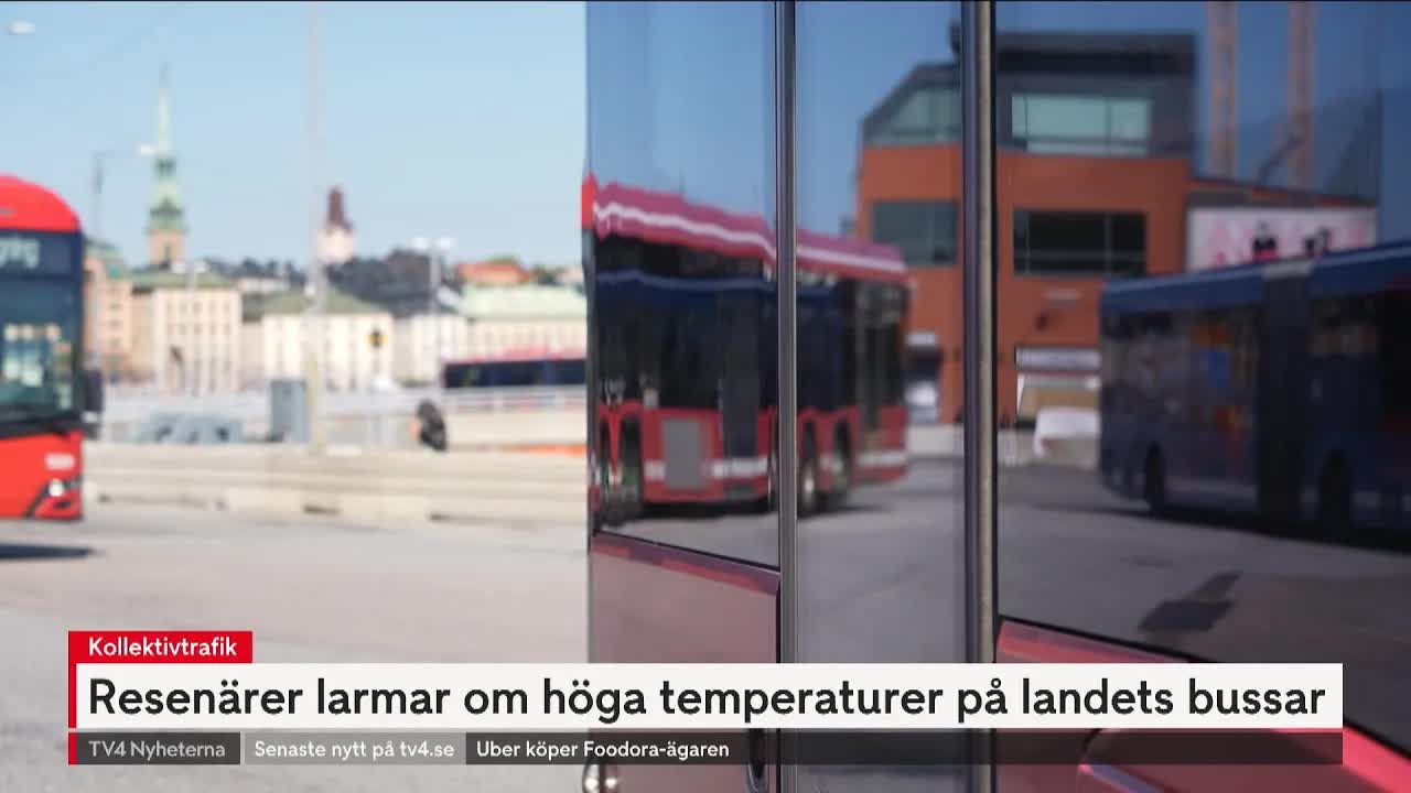 Resenärer klagar på värme i bussarna