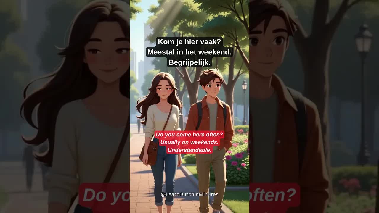 Wandelen in het park met een vriend