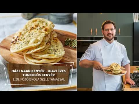 Házi naan kenyér készítése lépésről lépésre