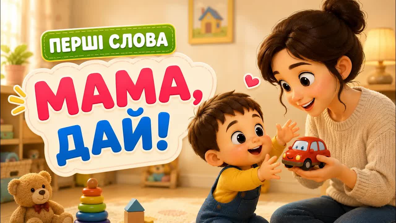 Перші слова для малюків: Мама, Тато, Дай