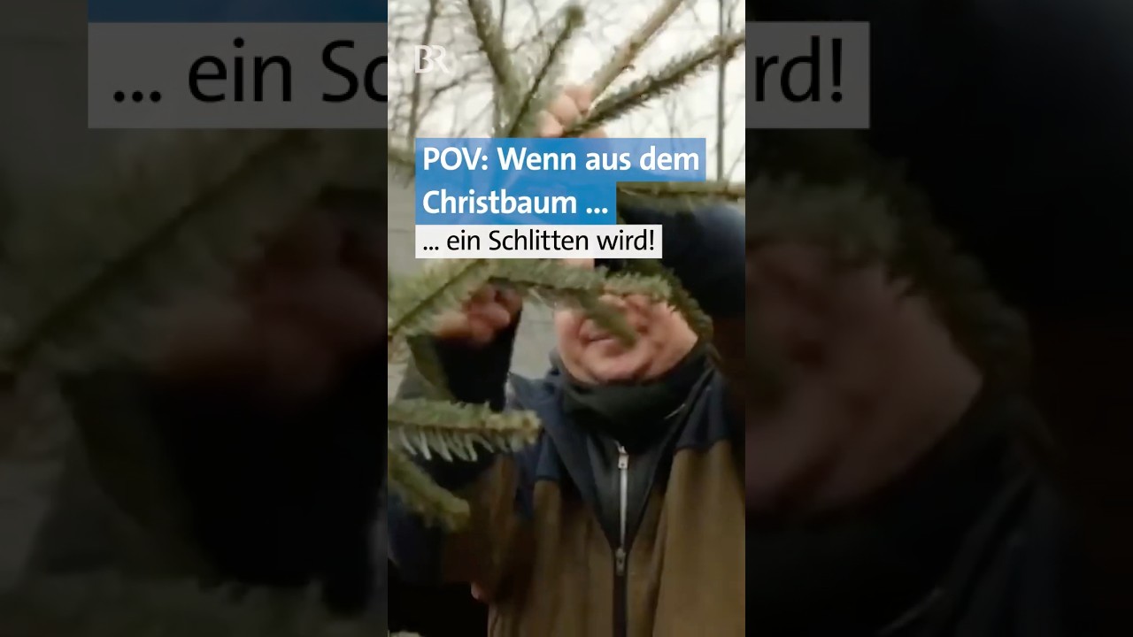 Christbaum in Schlitten verwandeln mit Felix Imler