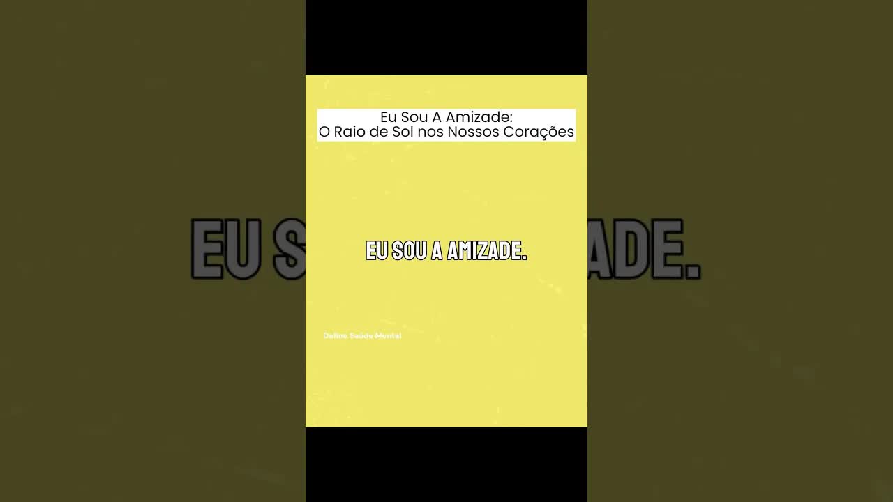 A Amizade é o Raio de Sol no Seu Coração