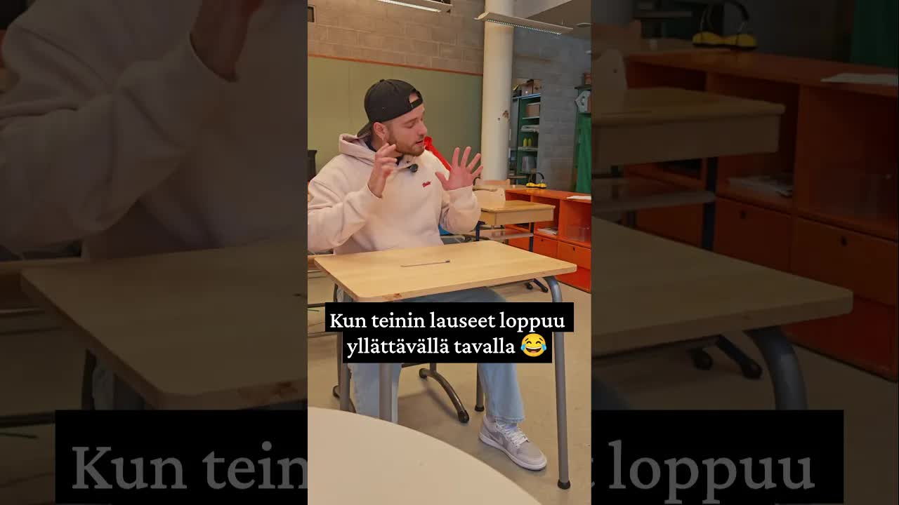 Koulun lopetus ja hajuvettä-huumori