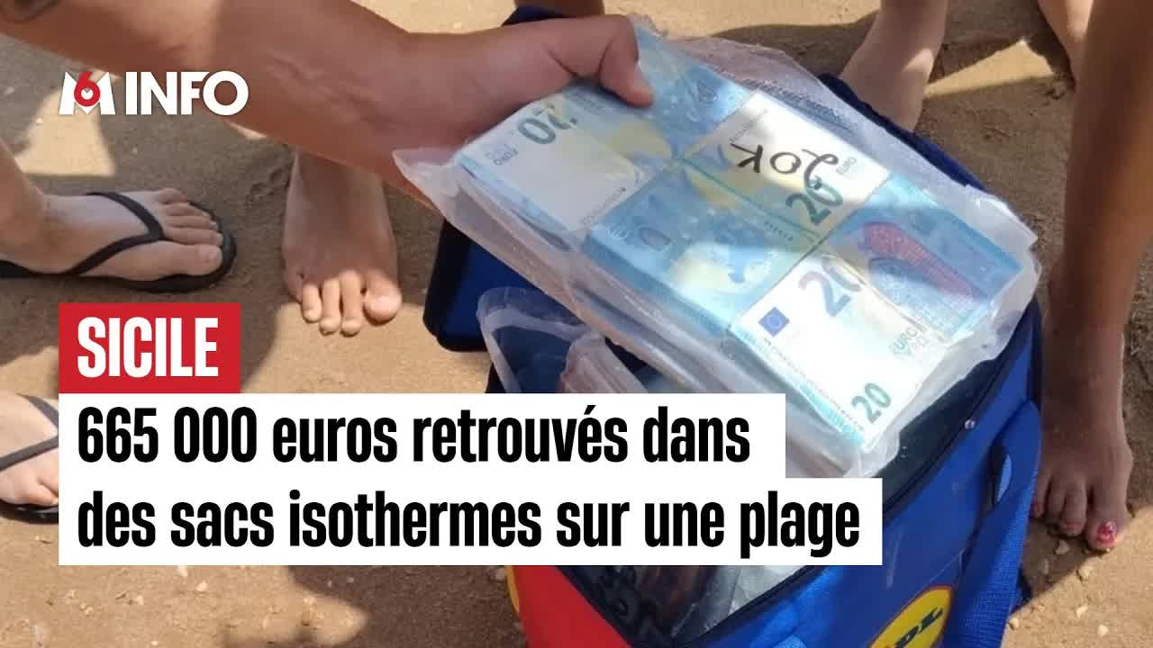 665 000 euros trouvés dans des sacs sur une plage en Sicile
