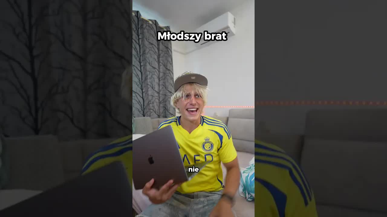 Gdy syn niby zbił laptopa
