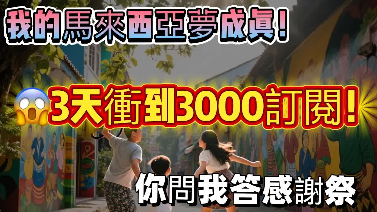 感謝3000訂閱！粉絲Q&A活動開始