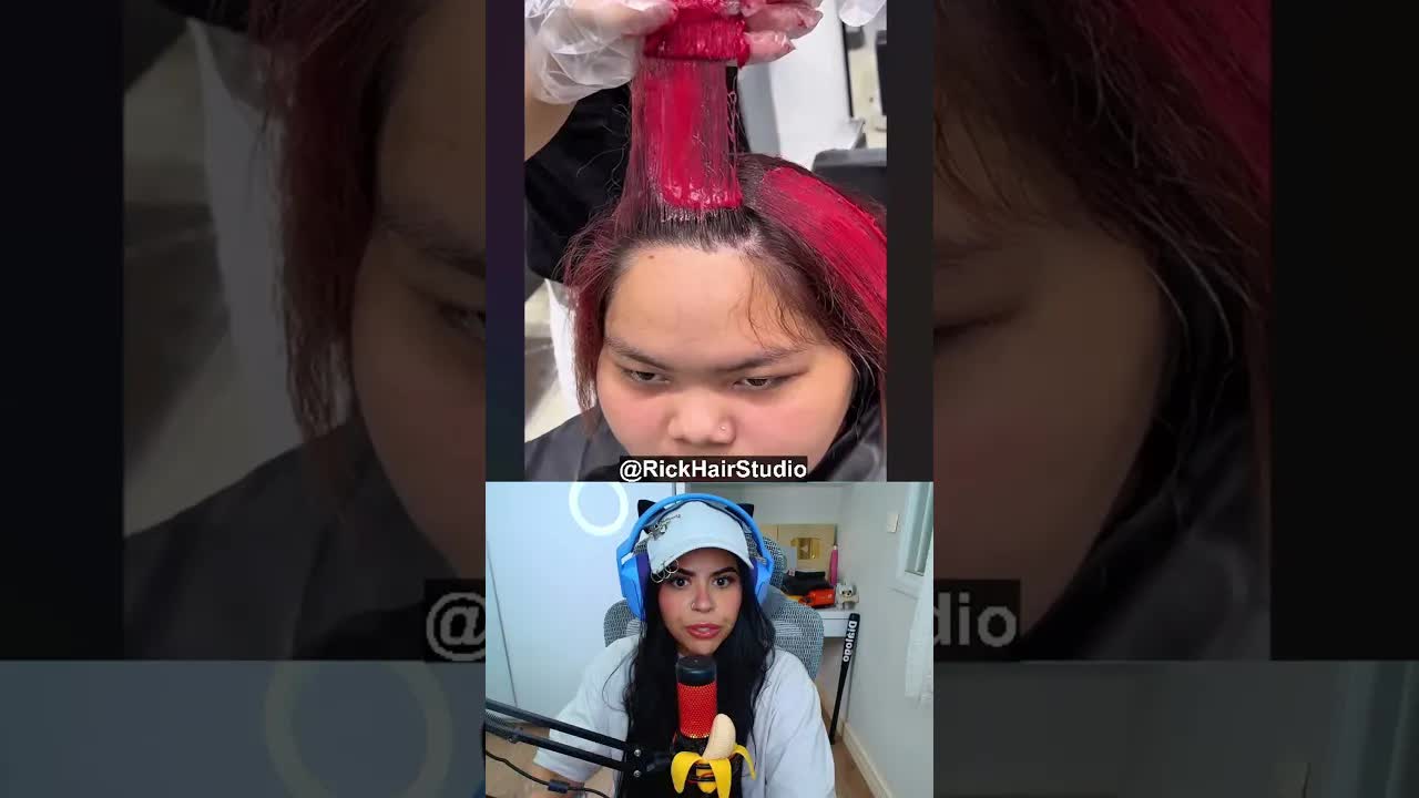 Transformação radical com cabelo colorido