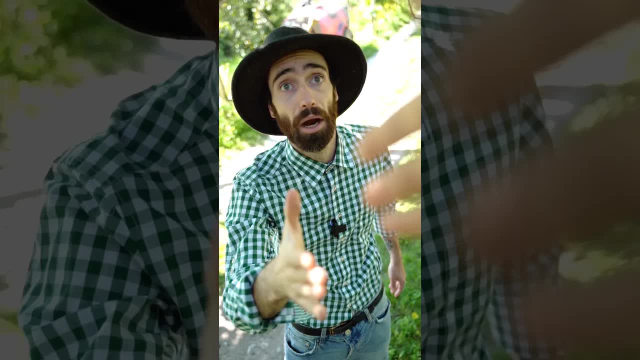 Neue Nachbarn treffen sich auf dem Bauernhof