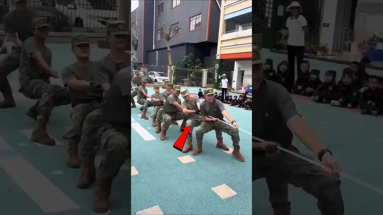 جيش ضد عيال: قصة شد الحبل