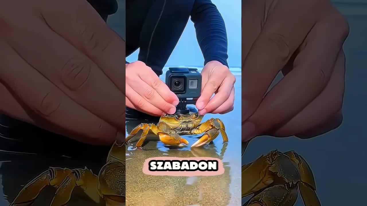 Mi történik, ha kamerát erősítenek egy rákra?