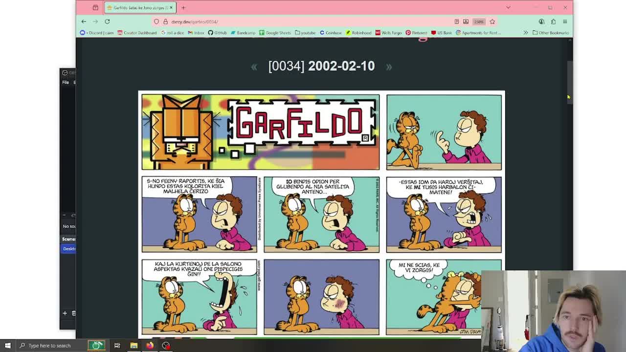 Legi Garfieldon en Esperanto: Ĉapitro 26