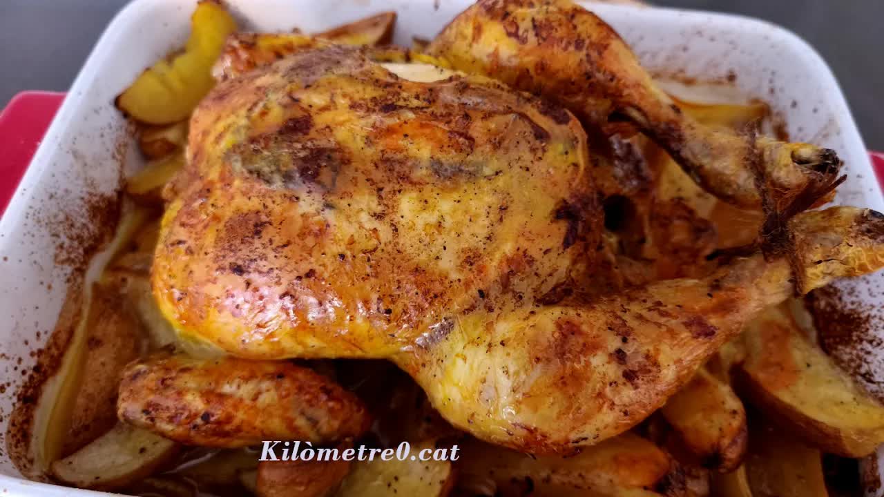 Com preparar pollastre al forn amb patates