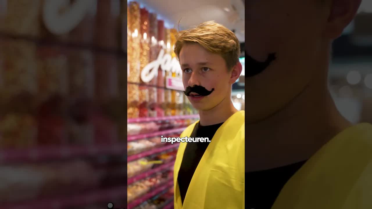 De snoepinspecteur bezoekt de straat
