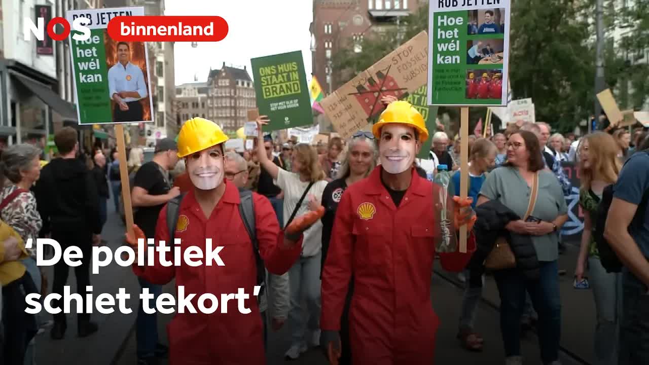 Klimaatmars in Amsterdam: Politiek tekort schiet