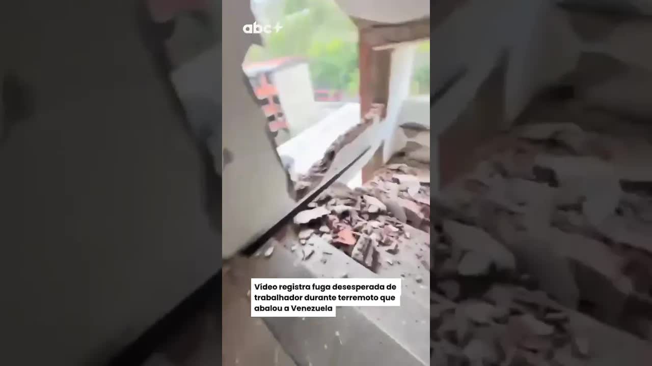 Fuga durante un terremoto en Venezuela