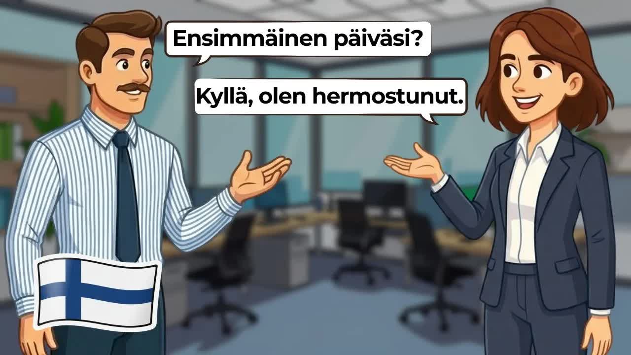 Suomalaiset keskustelut toimistotilanteissa