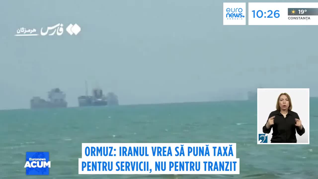 Iranul taxează servicii maritime în strâmtoarea Ormuz