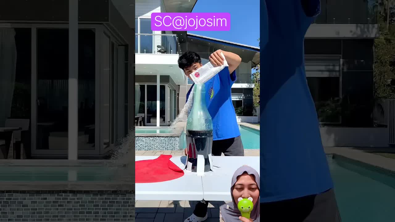 Eksperimen Meledakkan Soda dengan Balon