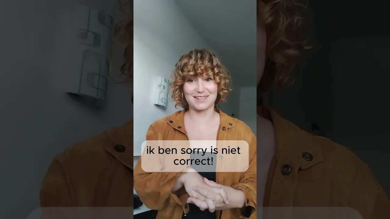Hoe je in het Nederlands sorry zegt