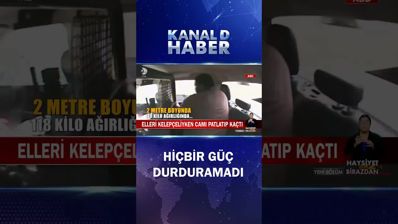 Kelepçeli Mahkum Polis Aracından Kaçar