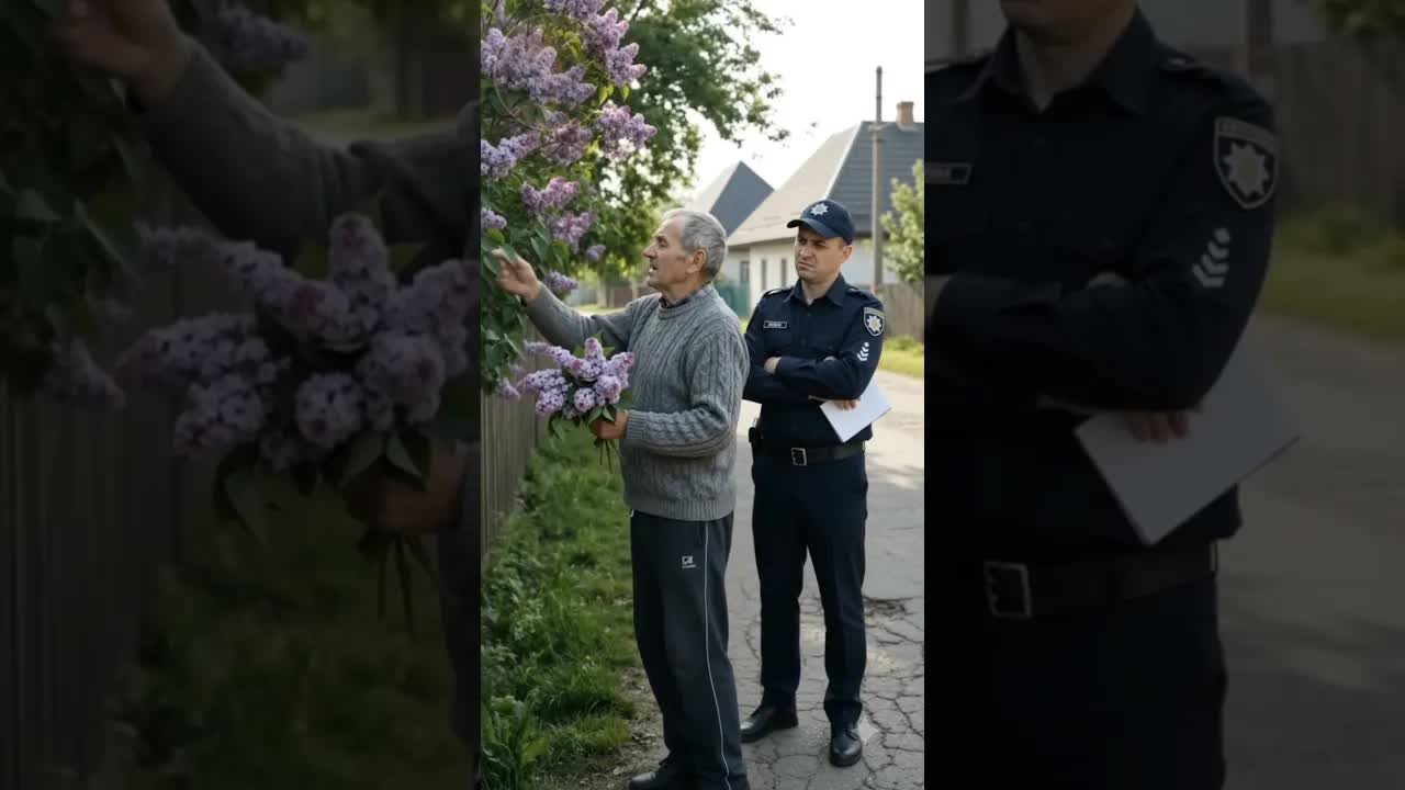 Дідусь отримує штраф за бузок
