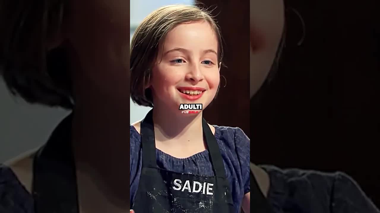 Una bambina prepara una torta con champagne