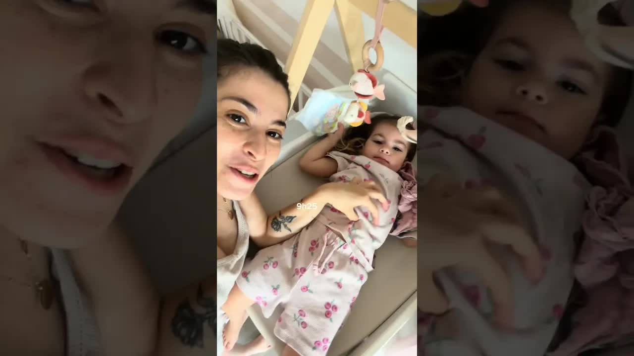 Préparation matinale avant l'accouchement avec deux enfants