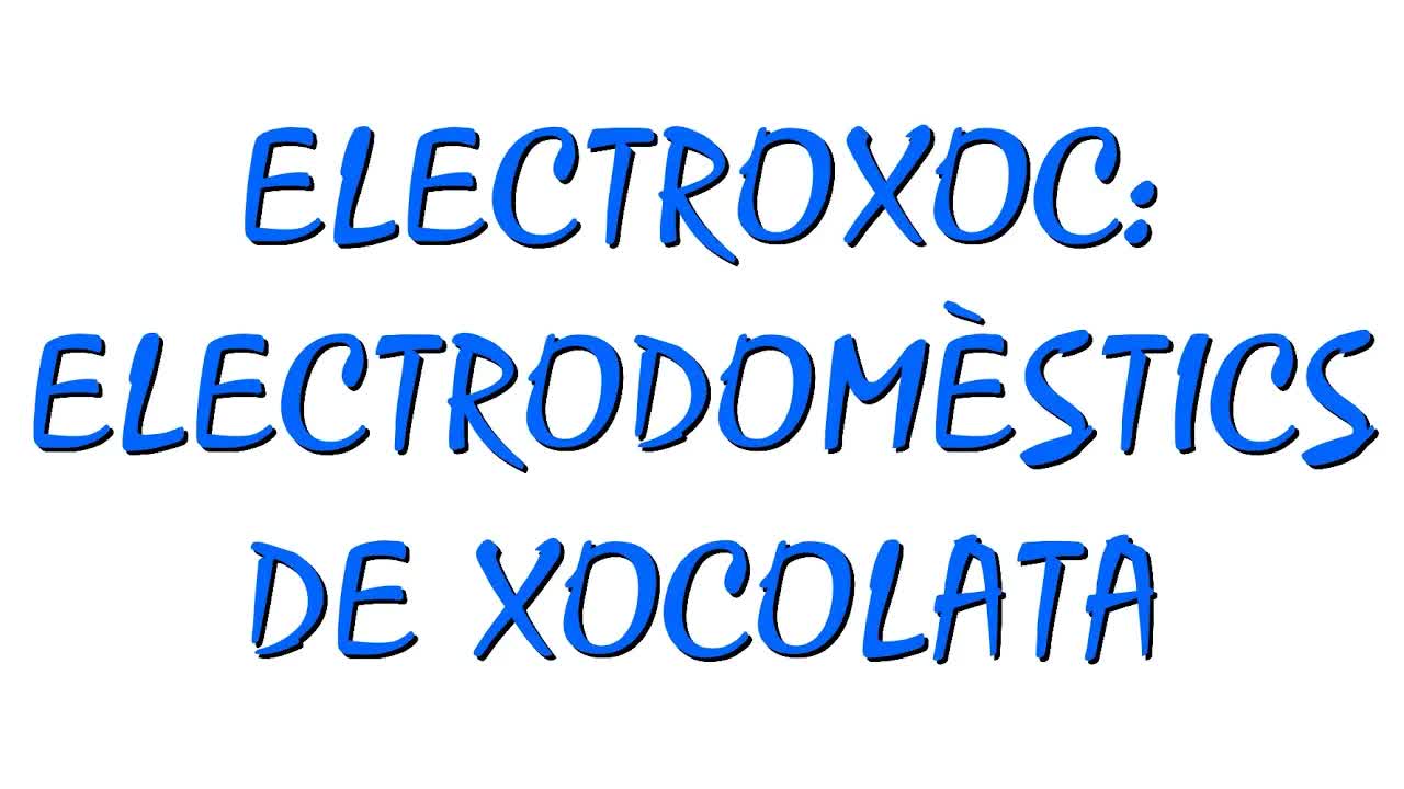 Electrodomèstics de xocolata: anunci fictici i concurs
